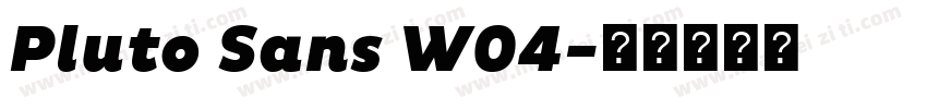 Pluto Sans W04字体转换